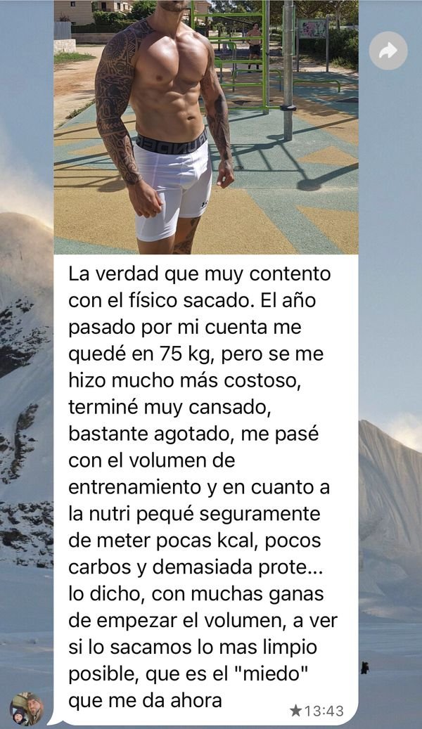 Mensaje de Saúl: el año pasado por su cuenta se pasó con el volumen de entrenamiento y acabó agotado